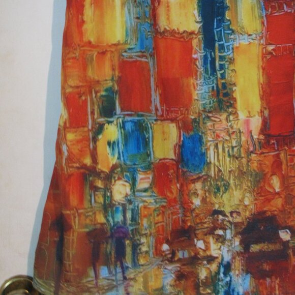 * Emery Rose Tank Style Dress XL Sleeveless Colorful Abstract Print Like New - Picture 3 of 4